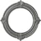 Ekena Millwork Benson Ceiling Medallion (Fits Canopies up to 8"), Hand-Painted Silver, 13 1/8"OD x 8"ID x 5/8"P CM13BNSLS - alternate 1